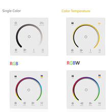 single color/CT//RGB/RGBW Touch Panel Switch Crystal DC12-24V Controller Light Dimmer Switch LED Strip Light Switch wall Switch 2024 - buy cheap