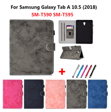 Capa para tablet samsung galaxy tab a, 10.5 polegadas, com suporte de couro pu, para samsung tab a 10 5, com caneta 2024 - compre barato