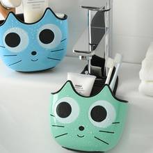 Cute Cat Sink Hanging Storage Bag Drain Basket Plastic Bathroom Organizer Storage Box Water Faucet Sponge Holder Kitchen Gadgets 2024 - buy cheap