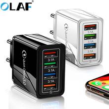 Olaf EU/US Plug USB зарядное устройство Quick Charge 3,0 4,0 для телефона адаптер для планшета Huawei настенное зарядное устройство для мобильного телефона адаптер для быстрой зарядки 2024 - купить недорого