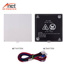 Anet 3D Printer Hot Bed Base Plate Heating Platform Heatbed Aluminum Plate Size 220 * 220 * 3mm with Cable Hot-bed Wire for Anet 2024 - buy cheap