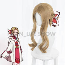 Peruca para cosplay de sanita hanako-cobertura de linho com peruca curta + touca de cabelo sem fio 2024 - compre barato