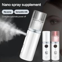 PULVERIZADOR DE BELLEZA Facial, máquina de agua de mano hidratante Nano iónica, Humidificador Facial, Sauna, herramienta de limpieza de poros faciales 2024 - compra barato