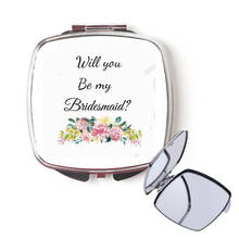 will you be my bridesmad proposal gift Mirror Bridal Shower Wedding engagement bachelorette hen Party bride to be decoration 2024 - buy cheap