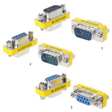 2Pcs DB9 MINI Gender Changer Adapter 9Pin RS232 Com D-Sub VGA Plug Connect 2024 - buy cheap