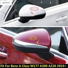 Tira de espelho retrovisor para porta benz a class w177 a200 a220 a250 2004-2007 abs kit de acabamento em molde de porta 2024 - compre barato