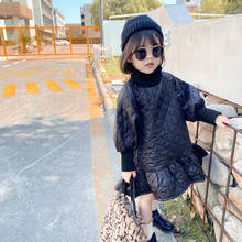 Vestido grueso y cálido de manga larga para niñas, ropa de moda de invierno para bebés y niños