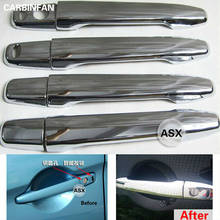 Cubierta cromada de ABS para manija de puerta, embellecedor, 8 Uds., para Mitsubishi ASX 2010 2011 2012 2024 - compra barato