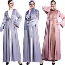 Muslim Women Luxury Diamonds Abaya Party Evening Open Kimono Long Dress Arabic Middle East Dubai Turkish Islamic Ramadan Robe 2024 - buy cheap