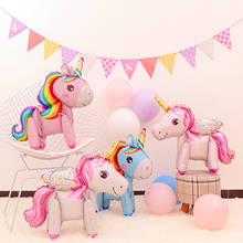 Rainbow Unicorn Balloons Foil Figures Unicorn Party Decor Unicornio Birthday Ballon Party Favors Baby Shower Girl Boy 2024 - buy cheap