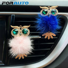 FORAUTO Car Air Freshener Auto Outlet Perfume Clip Crystal Owl Vent Solid Fragrance Diffuser Car-styling Interior Accessories 2024 - buy cheap
