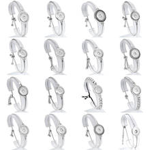 Novo snap jóias pulseiras de corrente ajustável metal snap pulseiras caber 18mm snap botões diy snap para mulher 2024 - compre barato