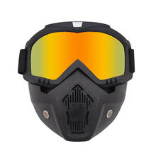 Óculos de esqui à prova de vento uv400, óculos de esqui com máscara removível para inverno e neve, esportes ao ar livre, snowboard e moto de neve 2024 - compre barato