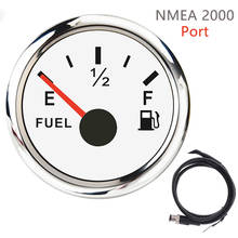 New 52MM Fuel Level Gauge NMEA 2000 Oil Level Gauge Waterproof IP67 For Boat Car Truck RV Camper With Alarm Meter 2024 - buy cheap