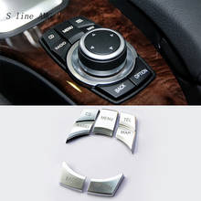Botones Multimedia de control Central para coche, pegatinas decorativas, embellecedores para interior de BMW serie 5 E60 2024 - compra barato