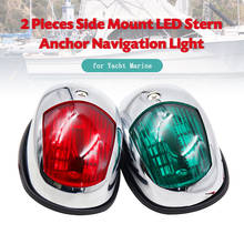 Luz de navegação em arco para barco, 2 peças, verde e vermelho, luzes traseiras, lâmpada lateral para caiaque e iate marinho 2024 - compre barato