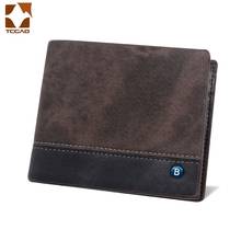 wallet men three fold short leather wallets men's trifold pocket purse Retro luxury small cartera hombre pequena coin bag 2024 - buy cheap