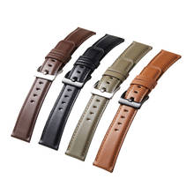 Ремешок BEAFIRY из натуральной кожи для Samsung, браслет для часов huami amazfit, черный коричневый синий розовый, 20 мм 22 мм 2024 - купить недорого
