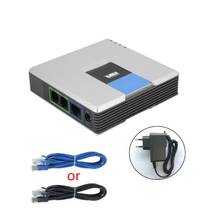 1Set VOIP Gateway 2 Ports SIP V2 Protocol Internet Phone Voice Adapter with Network Cable for Linksys PAP2T AU/EU/US/UK Plug 2024 - buy cheap