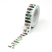 New 1PC 15MM*10M Green Cactus Plants Washi Tape Sticky Kawaii Scrapbooking Tools Masking Tape Christmas Photo Album Tapes 2024 - buy cheap