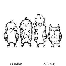 AZSG Stylish bird Clear Stamps/seal for DIY Scrapbooking/Card Making/Photo Album Decoration Supplies 2024 - buy cheap