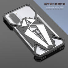 Capa armadura de alumínio para xiaomi redmi, à prova de choque, anel de metal, em alumínio, 2021 2024 - compre barato