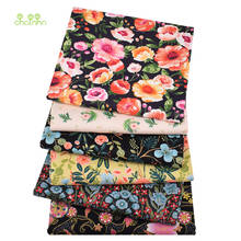 Chainho,6pcs/Lot,Midnight Flowers,Twill Cotton Fabric,Patchwork Clothes,DIY Sewing&Quilting Fat Quarters Material For Baby&Kids 2024 - buy cheap