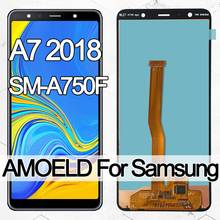 6.0'' Super AMOLED LCD For Samsung Galaxy A7 2018 LCD A750 A750F A750F lcd Display With Touch Screen Assembly Replacement OEM 2024 - buy cheap