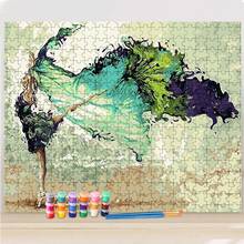 GATYZTORY Dancing Girl DIY Painting By Numbers Jigsaw Puzzle Figure Canvas Drawing For Adult Children Handpainted Gift Wall Art 2024 - buy cheap