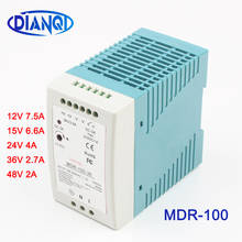 Mini Size Single Output Industrial DIN Rail switching Power Supply ac dc MDR 100W driver output 12V 15V 24V 36V 48V With CE 2024 - buy cheap