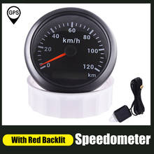 120 200 km/h  GPS Speedometer Odometer For Marine ATV Truck Boat Car 85mm Waterproof Speed Gauge Red Backlight With GPS Antenna 2024 - buy cheap