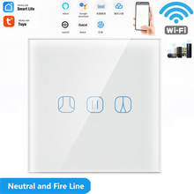 Tuya WiFi Curtain Switch For Roller Shutter Blind Motor Neutral Wire Required Smart Life APP Remote Google Home  Alexa Voice 2024 - buy cheap