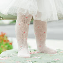 Baby Tights Cotton Cute Flower Kids Girl Tights Clothes Mesh Newborn Children Pantyhose Summer Spring Toddler Tights 2024 - купить недорого