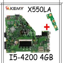 Placa base X550LA I5-4200 CPU 4GB RAM para For Asus A550L X550 X550L X550LD R510L X550LC placa base portátil X550LA prueba OK 2024 - compra barato
