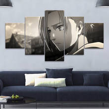 Decoración del hogar Annie Leonhart, lienzo de pintura, arte de pared, impresión HD, 5 piezas, imágenes, ilustraciones modulares, póster de Anime para sala de estar 2024 - compra barato