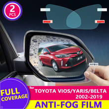 Full Cover Anti Fog Rainproof Film for Toyota Vios Yaris Belta Soluna 2002~2019 xp40 xp90 xp150 Rearview Mirror Protective Film 2024 - buy cheap