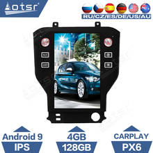 4+128G Android 9 Car Radio Coche Tesla Screen Autoradio For Ford Mustang 2014 - 2020 GPS Navigation DSP PX6 Multimedia Player 2024 - buy cheap