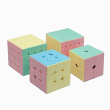 Moyu кубик рубика макаронные кубики 4 шт. подарочные боксы магический куб 5 шт./компл. Подарочная коробка скоростной кубик мойу головоломка обучающая игра неокуб 3x3 куб игрушки для детей Moyu macarons cubes gift boxs 2024 - купить недорого