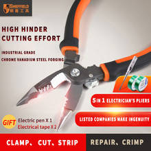 SHEFFIELD S035057 8 inches 5 in 1 Pliers Multifunctional electrician needle nose pliers Wire Stripping Cutter Crimping pliers 2024 - buy cheap