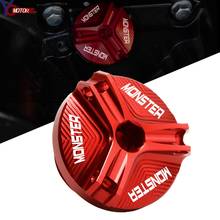 CNC rojo/negro para DUCATI Monster 696 796 821 797 1200s motocicleta M20 * 1200 aluminio filtro de aceite de motor tornillo de cubierta de tapón de taza 2024 - compra barato