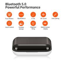 FineBlue-auriculares inalámbricos J10 TWS con Bluetooth 5,0, cascos Mini TWS con micrófono estéreo, auténticos para teléfono inteligente, audífono deportivo con música y bajos para hablar 2024 - compra barato