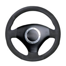 Cubierta de ante para volante de coche, cosido a mano, para Audi A2, 8Z, A3, 8L, Sportback, A4, B6, Avant, A6, C5, A8, D2, TT, 8N, S3, S4, RS, 4, RS, 6, 2006 2024 - compra barato