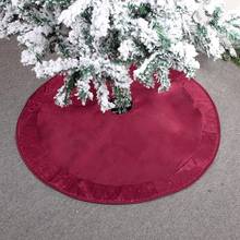 Elk natal impresso árvore de natal saia diâmetro 90cm/127cm alta qualidade decoração adereços para festa árvore de natal ornamentos tapete vermelho ca 2024 - compre barato