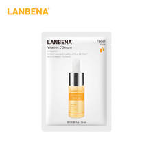 LANBENA Vitamin C Serum Face Mask Whitening Facial Sheet Mask Anti Wrinkle Moisturizing Brightening Anti-Oxidation Skin Care 2024 - buy cheap