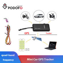 Оригинальный Podofo GT02 Мини Автомобильный gps трекер tk110 в реальном времени GSM GPRS gps локатор устройство слежения Google ссылка в реальном времени 2024 - купить недорого