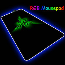 RGB Desk Mat Mouse Razer Pad Computer Luminous Gaming Mousepad Colorful Large Glowing LED Extended Mausepad Keyboard CARPET 2024 - buy cheap