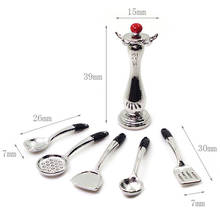 6pcs/Set Miniature Mini Cookware Tools Holder Miniatures 1:12 Kitchen Dollhouse DIY Dollhouse Accessories Kit 2024 - buy cheap