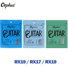 Гитарные струны Orphee RX15, гитарные струны с шестигранным углеродным + стальным никелевым сплавом, ссветильник натяжение, часть RX17/RX19/QE23 /QE25/ QE27/QE29 2024 - купить недорого