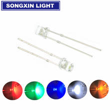XIASONGXIN-kit de diodo, luz plana de 3mm, color blanco, azul, rojo, verde y amarillo, ángulo amplio Ultra brillante, 5Valuesx20, 0 Uds. = 1000 Uds. 2024 - compra barato