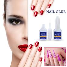 2/1PCS Fast Drying Nail Glue with Brush for False Nails Glitter Rhinestones 3D Decoration Makeup Cosmetic Tools 10g TSLM1 2024 - buy cheap